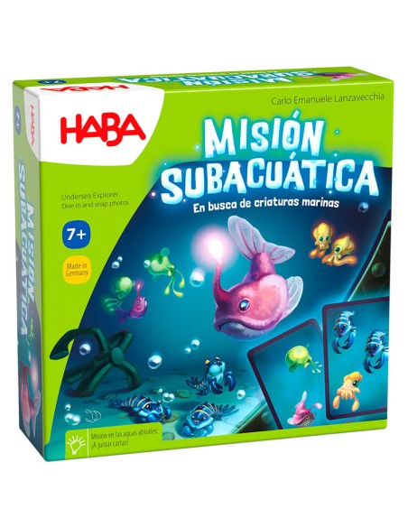 Misión Subacuática es un juego de observación y rapidez de la editorial HABA .