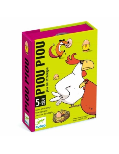 Piou Piou es un juego de estrategia en el que hay que ser el primero en conseguir tres pollos para ganar