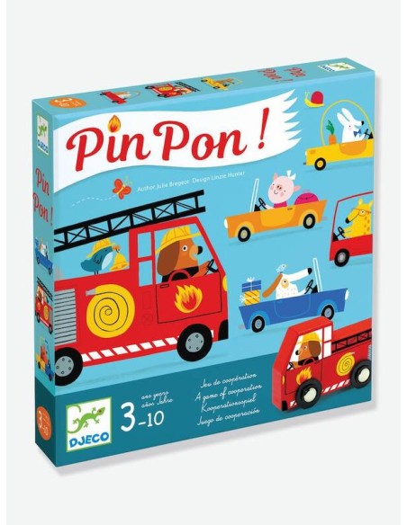 Pin Pon! es un juego de estrategia y cooperación a partir de 3 años de la editorial Djeco