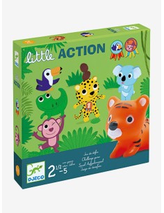 Con Little Action podras jugar a muchos mini juegos, de la editorial Djeco.