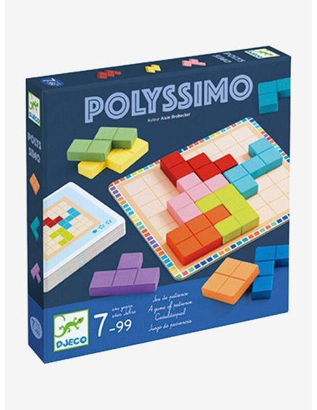 Polyssimo es un juego de lógica de la editorial Djeco.