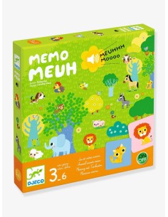 Memo Meuh es un juego de memoria sonora para niños de la editorial Djeco