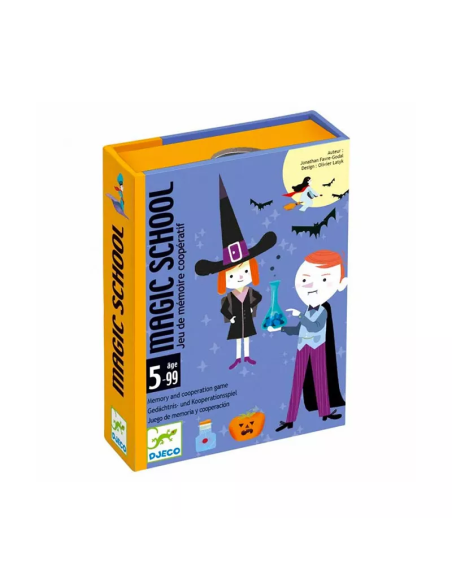 Magic School es un juego cooperativo de asociación de la editorial Djeco