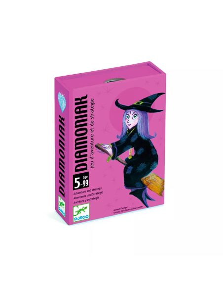 Diamoniak es un juego de cartas en los que tendrás que construir el castillo en primer lugar. Editado por Djeco.