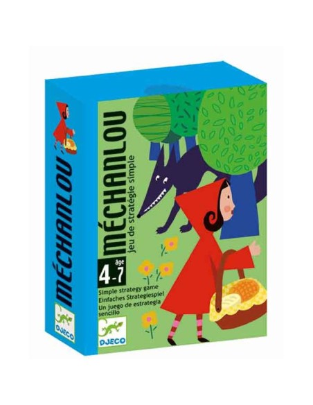 Mechanlou es un juego de estrategia inspirado en Caperucita Roja. Editado por Djeco.