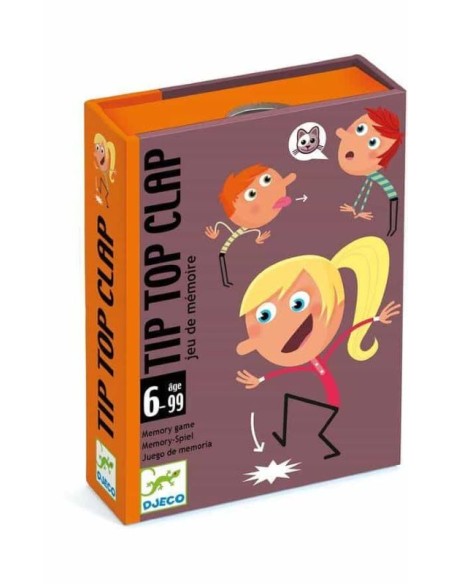 Tip Top Clap es un divertido juego familiar de memoria editado por Djeco.