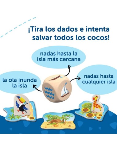 Coco Loco es un juego de mesa cooperativo a partir de 2 años y medio. Editado por Trefl.