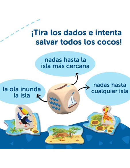 Coco Loco es un juego de mesa cooperativo a partir de 2 años y medio. Editado por Trefl.