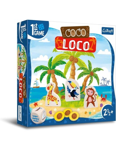 Coco Loco es un juego de mesa cooperativo a partir de 2 años y medio. Editado por Trefl.