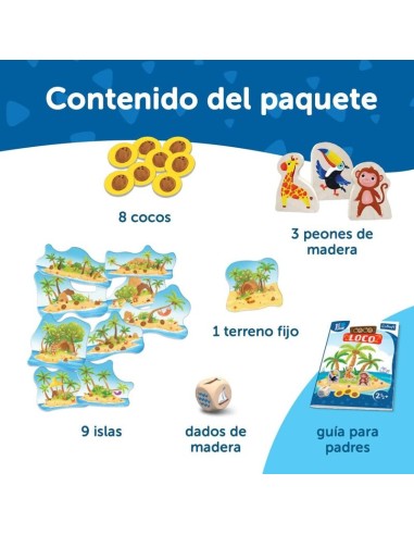 Coco Loco es un juego de mesa cooperativo a partir de 2 años y medio. Editado por Trefl.
