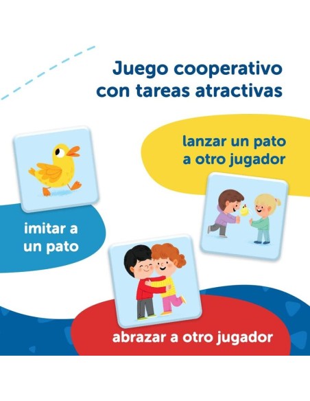 Funny Duck es un juego de mesa cooperativo con mucha acción para niños a partir de 2 año y medio. Editado por Trefl.