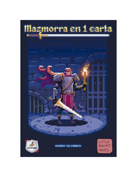 Mazmorra en 1 carta es un juego de dados y mazmorreo para jugar en solitario. Editado por Maldito Games.