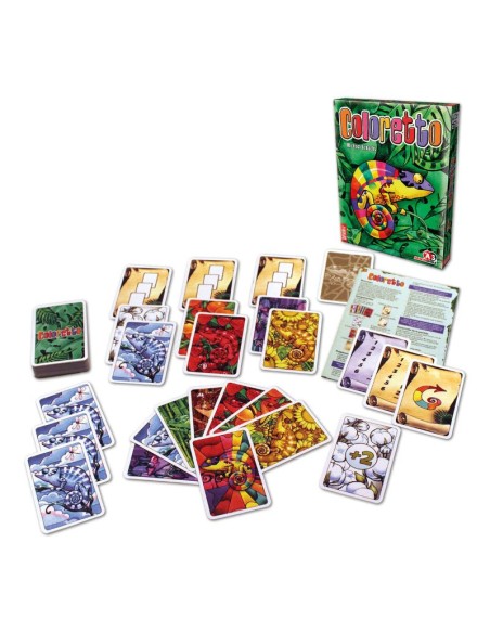 Coloretto es un juego de cartas de colección de sets. Editado por Devir.