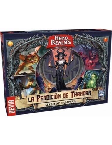 Hero Realms La Perdición de Thandar convierte el juego Hero Realms en un juego de campaña cooperativo.