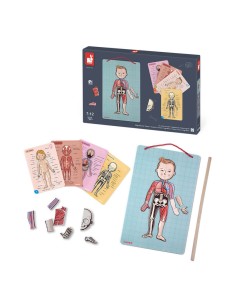 Bodymanaget en 12 idiomas es un juego educativo para aprender el cuerpo humano. Fabricado por Janod. 2