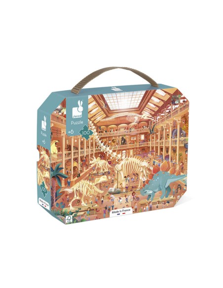 Puzzle del Museo de Historia Natural es un precioso puzzle de 100 piezas de Janod.