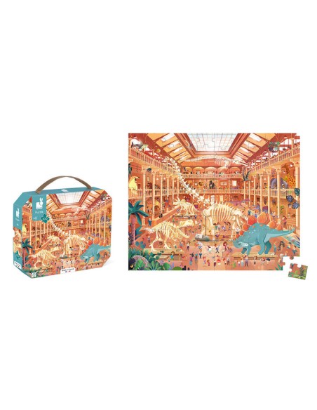 Puzzle del Museo de Historia Natural es un precioso puzzle de 100 piezas de Janod.