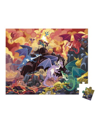 Puzzle Tierra de Dragones es un puzzle de 54 piezas de Janod.