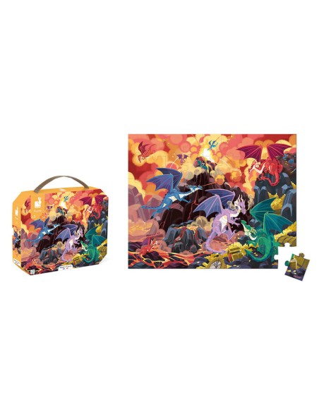 Puzzle Tierra de Dragones es un puzzle de 54 piezas de Janod.