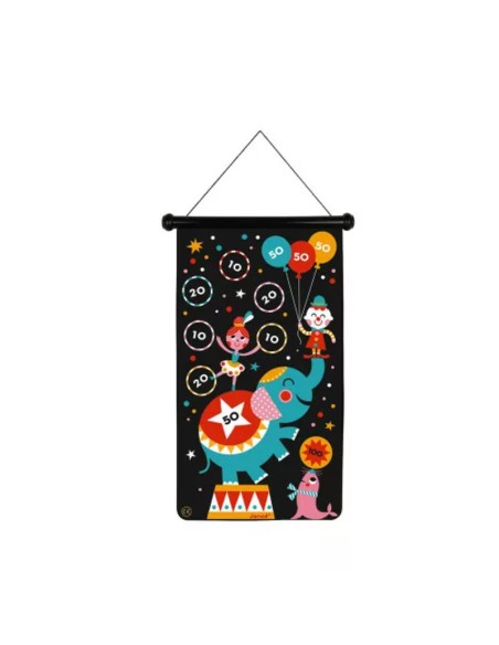 Juego de dardos magnéticos circo es un juego de habilidad de la marca  Janod.