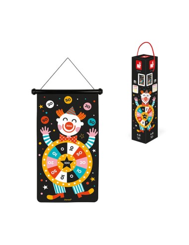 Juego de dardos magnéticos circo es un juego de habilidad de la marca  Janod.