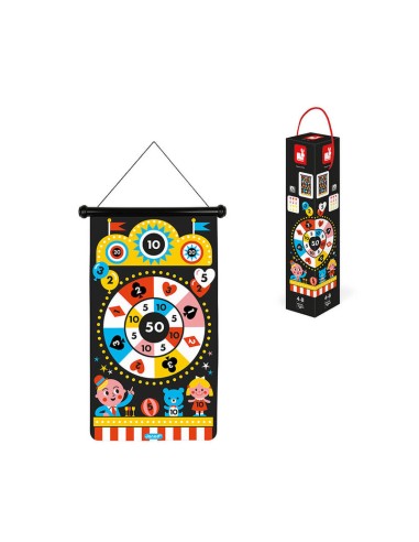 Juego de dardos magnético Feria es un juego de puntería y habiliad para los más pequeños de la marca Janod.