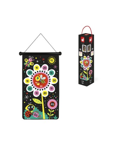 Juego de dardos magnético Jardín es un juego de puntería y habilidad para niños de la marca Janod.