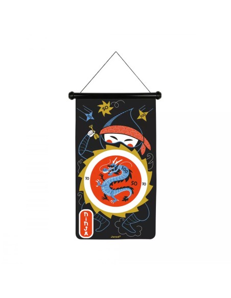 Juego de dardos magnético Ninjas es un juego de puntería y habiliad para niño de la marca Janod.