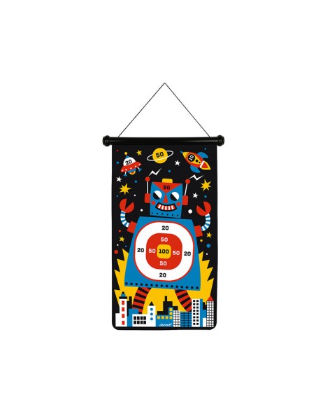 Juego de dardos magnéticos robots es un juego de puntería y habiliad para niño de la marca Janod.