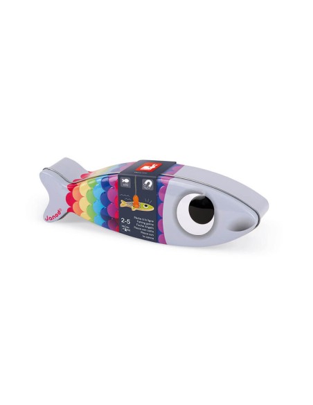 Pesca con caña sardina es un juego de habilidad de la marca Janod.
