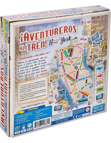 Aventureros al Tren New York es un juego independiente de la saga Aventureros al Tren, editada por Days of Wonders.