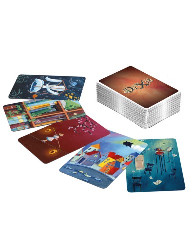 Dixit Quest es una expansión con 84 nuevas ilustraciones para el juego Dixit.