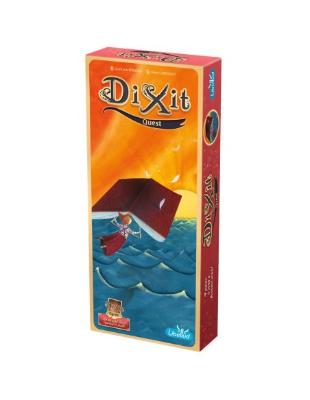 Dixit Quest es una expansión con 84 nuevas ilustraciones para el juego Dixit.