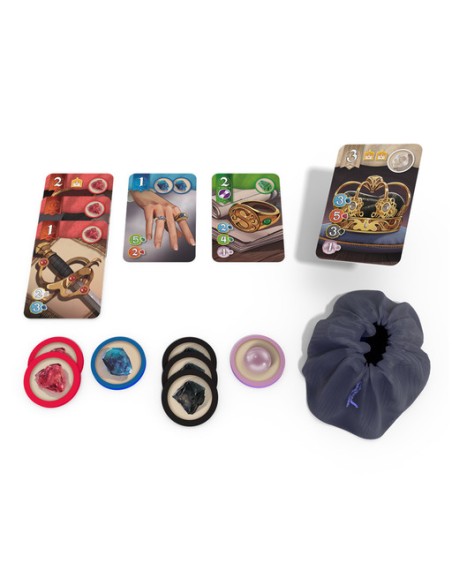 Splendor Duel es la versión para dos jugadores del conocido juego Splendor. Editado por Space Cowboys.