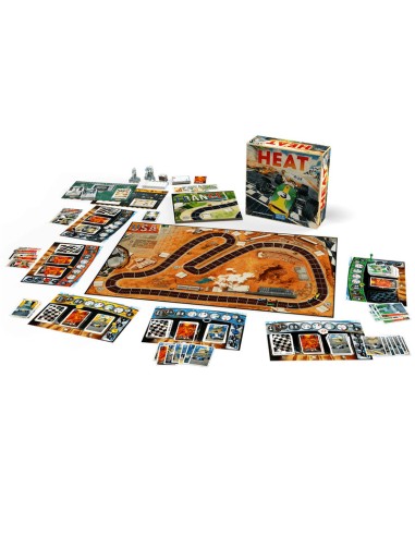 Heat es un apasionante juego de carreras de coches ambientado en los años 60. Editado por Days of Wonder.