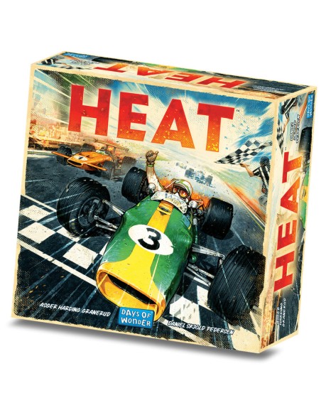 Heat es un apasionante juego de carreras de coches ambientado en los años 60. Editado por Days of Wonder.