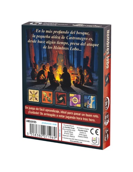 Hombres Lobo de Castronegro es un juego de cartas de Roles ocultos publicado por Edge.