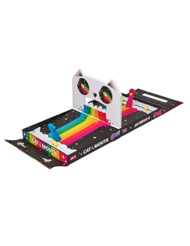 A game of Cat and Mouth es un divertido juego de habiliad para 2 personas editado por Exploding Kittens.