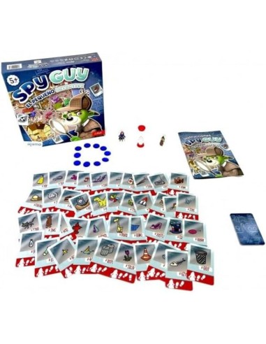 Spy Guy es un juego cooperativo familiar de investigación y deducción. Editado por Trefl.