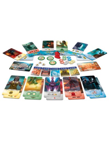 7 Wonders duel Pantheon es una expansión de 7 Wonders Duel.