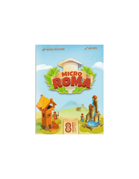 Micro Roma es un juego de cartas con mecánica de losetas. Editado por Cacahuete Games.