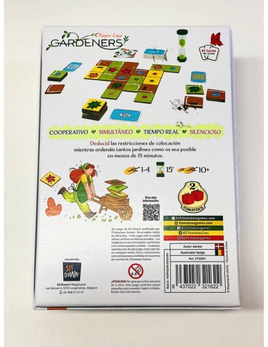 Gardeners es un juego cooperativo del crador de Magic Maze y editado por 2Tomatoes.