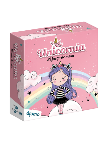 Unicornia es un juego de mesa de la editorial Átomo Games basado en los famosos libros de Ana Punset.