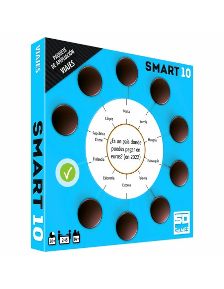 Smart 10 Viajes es una expansión para el jugo Smart 10 con preguntas sobre países y cultura. Editado por SD Games.