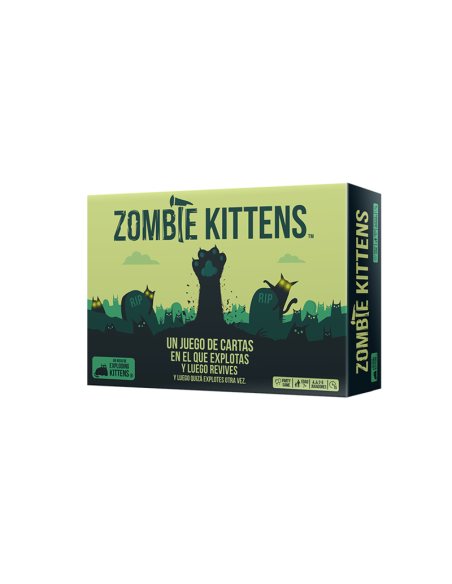 Zombie Kittens, distribuido por Asmodee, es una nueva versión del divertido juego de cartas Exploding Kittens.