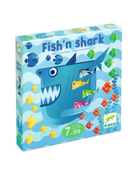 Fish´n Shark es un juego de estrategia familiar de la editorial Djeco.