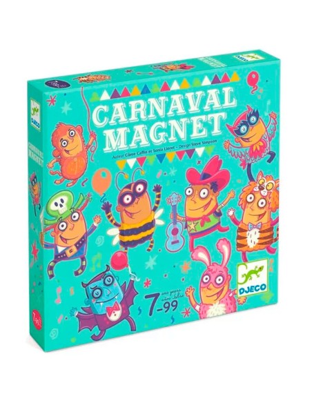 Carnaval Magnet es un juego de memoria de la editorial Djeco.