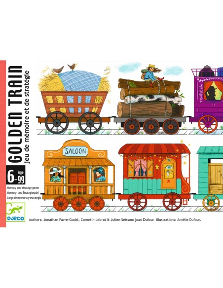 Golden Train es un juego de cartas de la editorial Djeco.