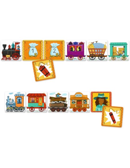 Golden Train es un juego de cartas de la editorial Djeco.