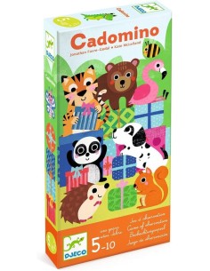 Cadomino es un juego de rapidez inspirado en el dominó. Editado por Djeco.